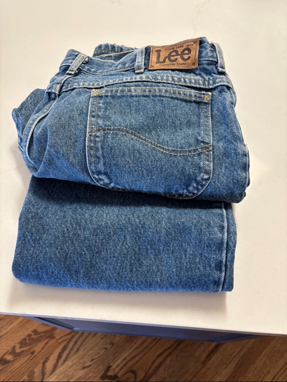 Lee Men’s Relaxed Blue Denim Jeans